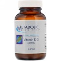 Metabolic Maintenance, ビタミン D-3, 5,000 IU, 90 カプセル