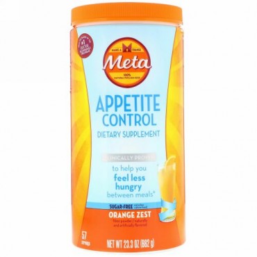 Metamucil, 食欲抑制サプリメント、パウダー、オレンジゼスト、23.3 oz (662 g) (Discontinued Item)