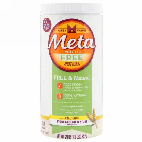 Metamucil, 添加物・グルテン不使用デイリーファイバーサプリメント、29 oz (822 g) (Discontinued Item)