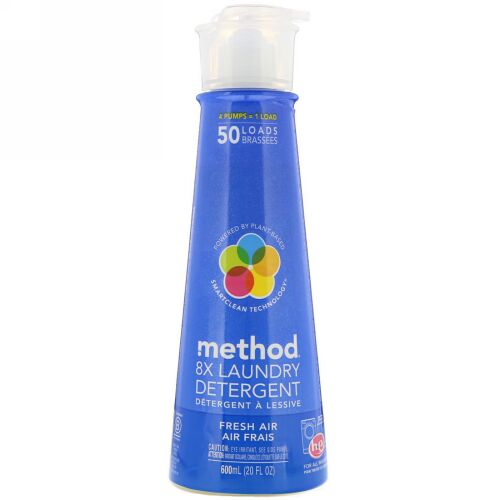 Method, 8倍 洗濯用洗剤, フレッシュエア, 20液量オンス (600 ml) (Discontinued Item)
