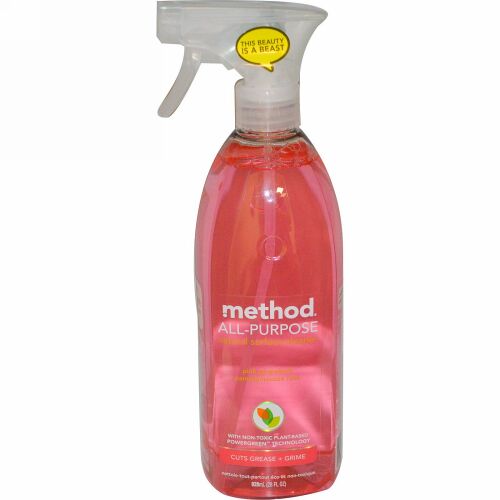 Method, 万能ナチュラルサーフェスクリーナー、ピンクグレープフルーツ、828 ml (Discontinued Item)