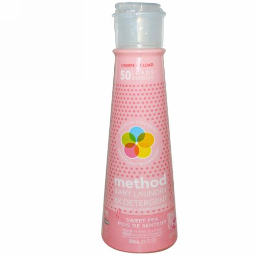 Method, ベビー洗濯洗剤、スイートピーの香り、20液量オンス(600 ml) (Discontinued Item)