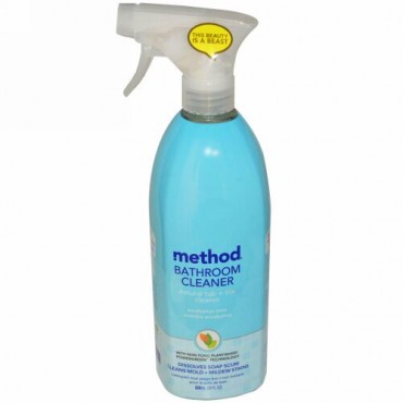 Method, バスルームクリーナー、天然由来の浴槽・タイルクリーナー、ユーカリミント、28 fl oz（828 ml） (Discontinued Item)