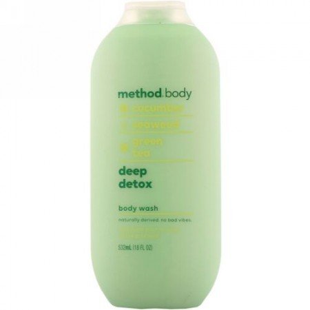 Method, ボディ、ボディウォッシュ、ディープデトックス、18 fl oz (532 ml) (Discontinued Item)