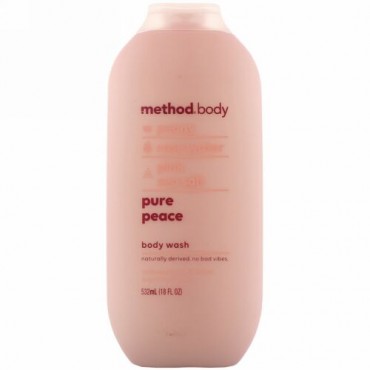 Method, Body, Pure Peace, Body Wash, 18 fl oz (532 ml) (Discontinued Item)