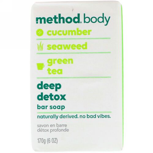 Method, Body, Deep Detox, Bar Soap, 6 oz (170 g) (Discontinued Item)