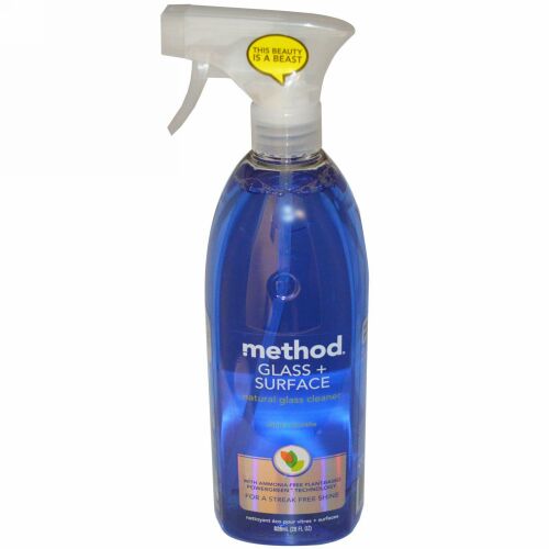 Method, ガラスとサーフェス、 自然なガラスクリーナー、ミント、 28液量オンス (828 ml) (Discontinued Item)