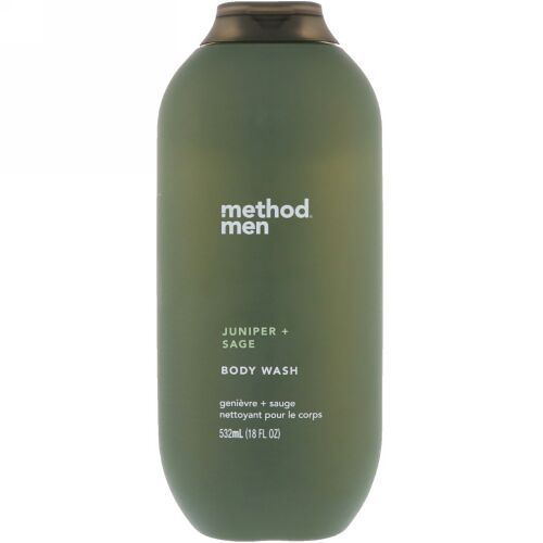 Method, メンズ、ボディウォッシュ、ジュニパー+セージ、18 fl oz (532 ml) (Discontinued Item)
