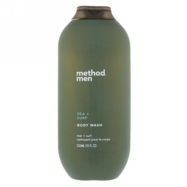 Method, メンズ、ボディウォッシュ、シー+サーフ、18 fl oz (532 ml) (Discontinued Item)
