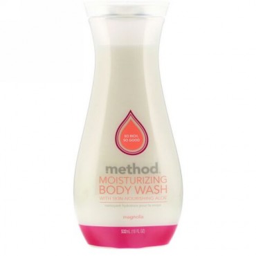 Method, Moisturizing Body Wash, Magnolia, 18 fl oz (532 ml) (Discontinued Item)