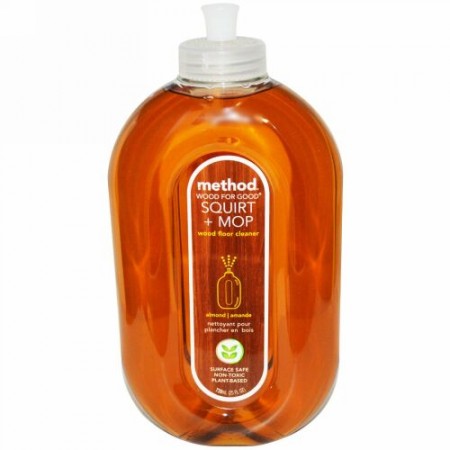 Method, 噴出＋モップ, ウッドフロアクリーナー, アーモンド, 25液量オンス (739 ml) (Discontinued Item)