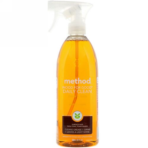 Method, ウッド・フォー・グッド® デイリークリーン, アーモンド, 28 液量オンス (828 ml) (Discontinued Item)