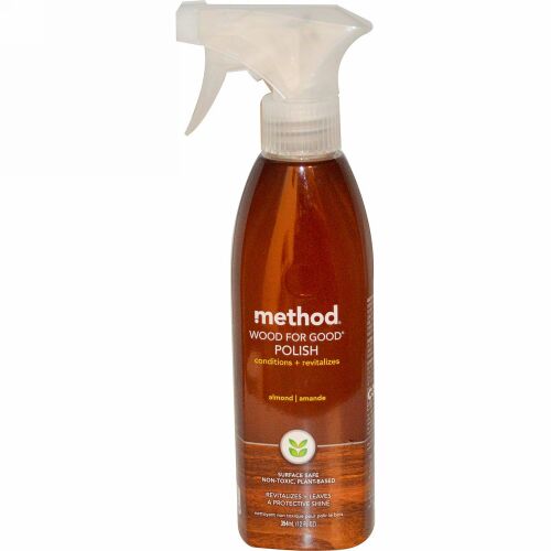 Method, ウッドフォーグッドポリッシュ、 アーモンド、 12液量オンス (354 ml) (Discontinued Item)