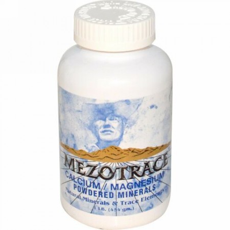 Mezotrace, カルシウム / マグネシウム、パウダーミネラル、1 ポンド (454 g) (Discontinued Item)