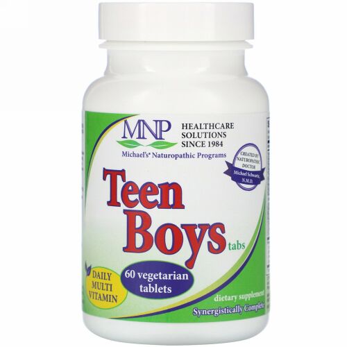 Michael's Naturopathic, ティーン・ボーイズ・タブ、デイリー・マルチ・ビタミン、タブレット60 錠