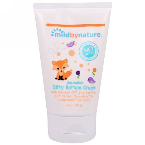 Mild By Nature, ビッティボトムクリーム（おむつかぶれ用クリーム）無香料 4 oz (113 g) (Discontinued Item)