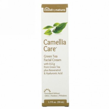 Mild By Nature, Camellia Care（カメリアケア）、EGCGグリーンティースキンクリーム、50ml（1.7fl oz）