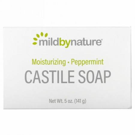 Mild By Nature, カスティール石鹸、ペパーミント、141g（5オンス）