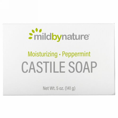 Mild By Nature, カスティール石鹸、ペパーミント、141g（5オンス）