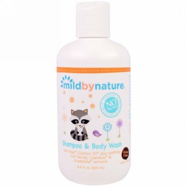 Mild By Nature, シャンプー & ボディウォッシュ、ココナッツクリーム 8.8 fl oz (260 ml) (Discontinued Item)