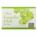 Mild By Nature, スージングバーソープ、キュウリ & ケール、5オンス (141 g) (Discontinued Item)