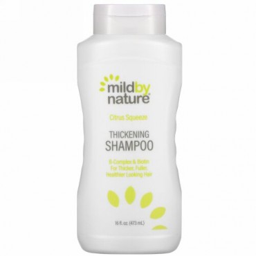 Mild By Nature, シックニングビタミンB複合体+ビオチンシャンプー、Madre Labs（マドレラブ）、硫酸塩無添加、シトラススクイーズ、473ml（16液量オンス）