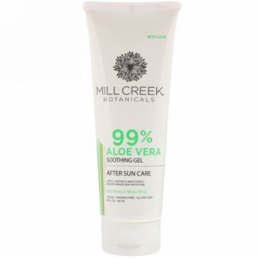 Mill Creek Botanicals, 99％アロエベラスージングジェル、236ml（8液量オンス）