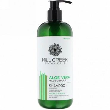 Mill Creek Botanicals, Aloe Vera Shampoo, Mild Formula, 14 fl oz (414 ml)