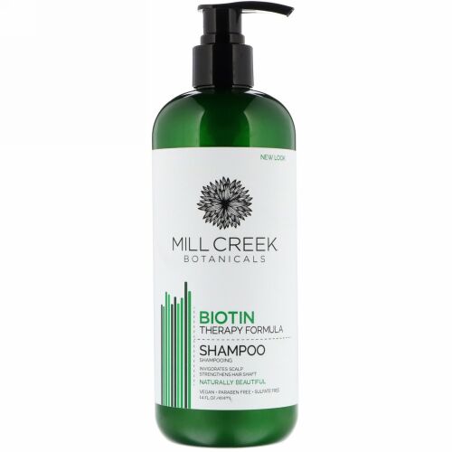 Mill Creek Botanicals, ビオチンシャンプー、セラピーフォミュラ、414ml（14fl oz）