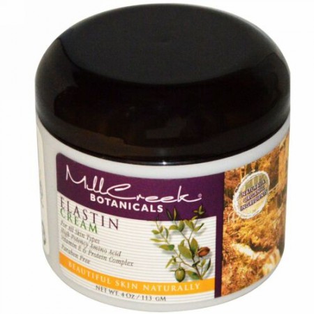 Mill Creek Botanicals, エラスチンクリーム、 4オンス (113 g) (Discontinued Item)