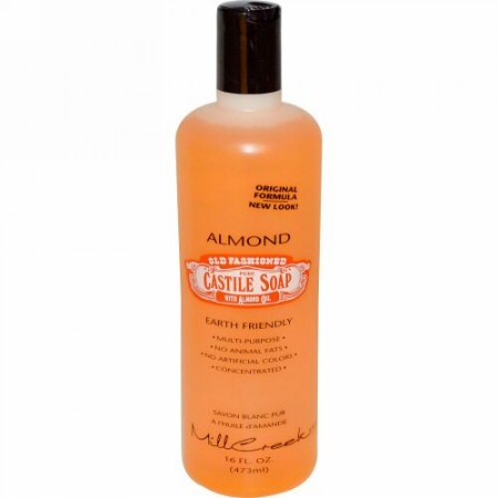 Mill Creek Botanicals, Old Fashioned Pure Castile Soap, Almond, 16 fl oz (473 ml) (Discontinued Item)