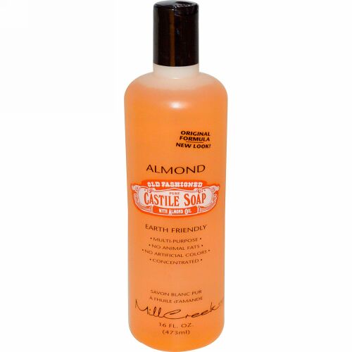 Mill Creek Botanicals, Old Fashioned Pure Castile Soap, Almond, 16 fl oz (473 ml) (Discontinued Item)