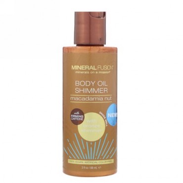 Mineral Fusion, ボディー オイル シマー、ブロンズ シマー、3 fl oz (88 ml) (Discontinued Item)