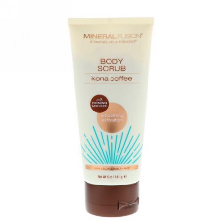 Mineral Fusion, ボディー スクラブ、コナ コーヒー、5 oz (141 g) (Discontinued Item)
