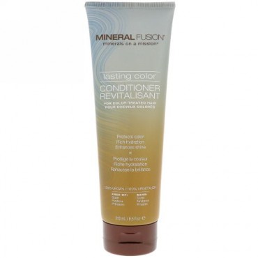 Mineral Fusion, ラスティング・カラー・コンディショナー、カラーリングした髪に、 8.5液量オンス (250 ml) (Discontinued Item)