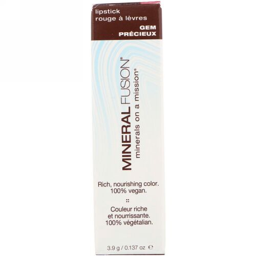 Mineral Fusion, Lip Stick, Gem, 0.137 oz (3.9 g) (Discontinued Item)