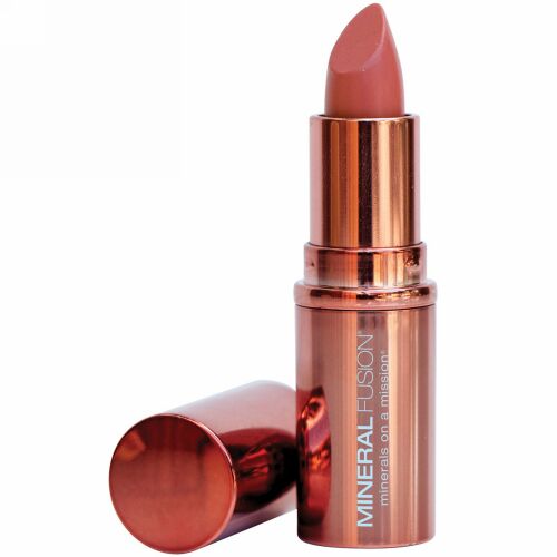 Mineral Fusion, リップスティック、 ピオニー、 0.137 oz (3.9 g) (Discontinued Item)