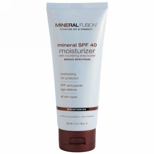 Mineral Fusion, ミネラル SPF 40 フェイシャルモイスチャライザー, すべての肌タイプ用, 3.4オンス (96 g)