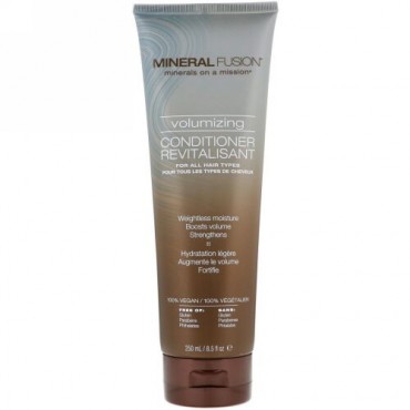 Mineral Fusion, ミネラルズオンアミッション、ボリューミングコンディショナー、8.5 fl oz (250 ml) (Discontinued Item)