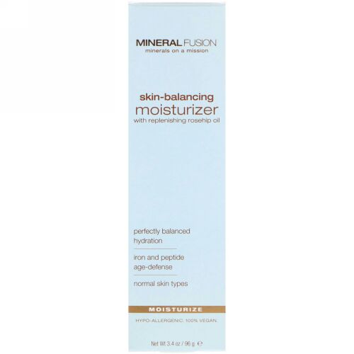 Mineral Fusion, Skin-Balancing Facial Moisturizer, For Normal Skin Types, 3.4 oz (96 g) (Discontinued Item)