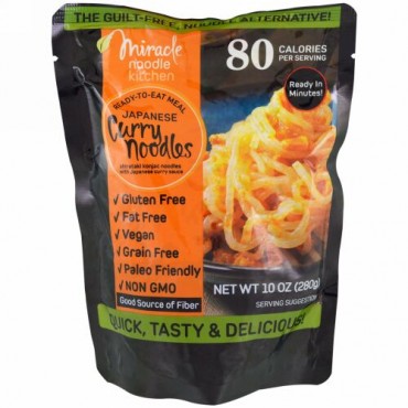 Miracle Noodle, 即席ミール、和風カレーうどん、10 oz (280 g)