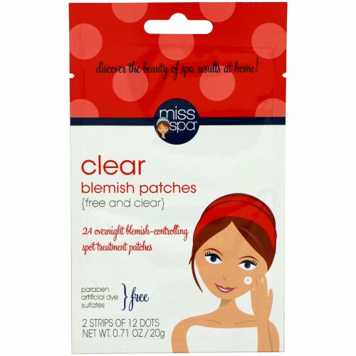 Miss Spa, クリア、シミ用パッチ、24スポット (Discontinued Item)