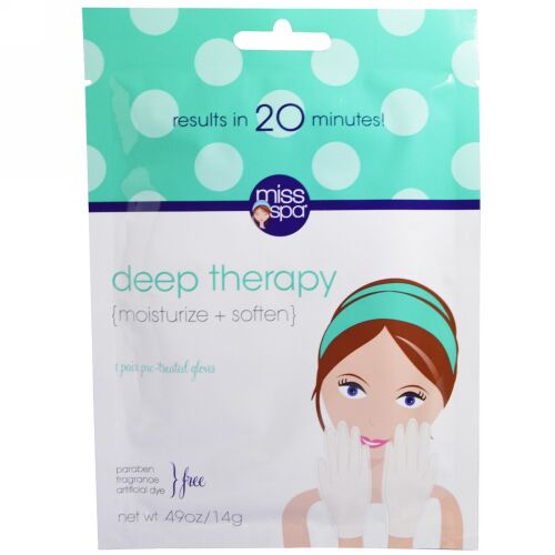 Miss Spa, ディープセラピー、 1ペア プレトリートメント 手袋、 0.49 oz (14 g) (Discontinued Item)