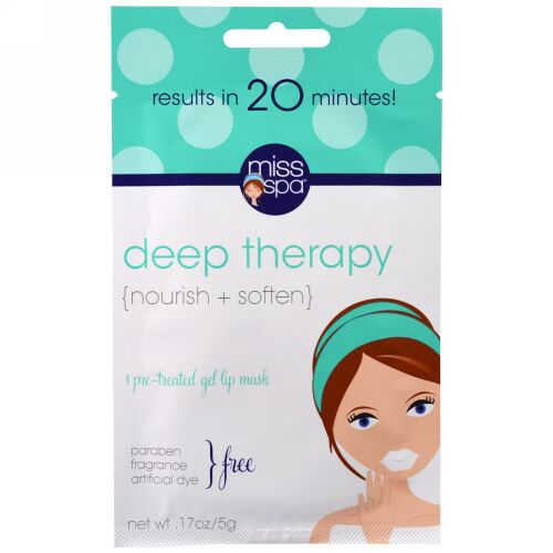 Miss Spa, Miss Spa Pre-Treated Gel Lip Mask Deep Therapy (Discontinued Item)