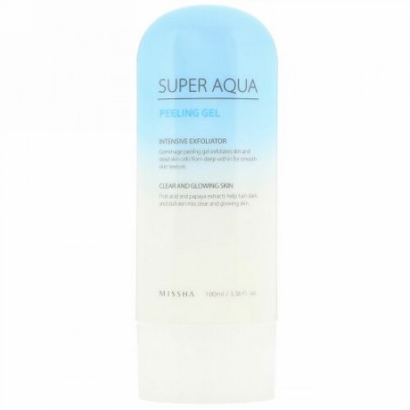 Missha, スーパーアクアピーリングジェル、3.38液量オンス (100 ml) (Discontinued Item)
