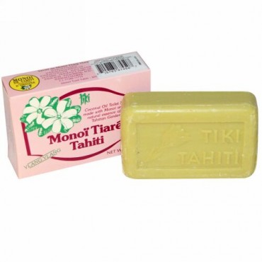 Monoi Tiare Tahiti, ココナツオイルソープ、イランイランの香り、4.55 oz (130 g) (Discontinued Item)