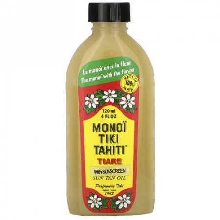 Monoi Tiare Tahiti, 日焼け止めサンタンオイル4 fl oz (120 ml)