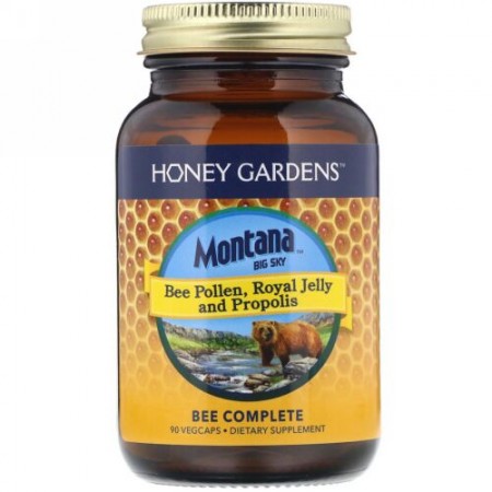 Montana Big Sky     , Bee Pollen, Royal Jelly and Propolis, 90 Vegcaps (Discontinued Item)