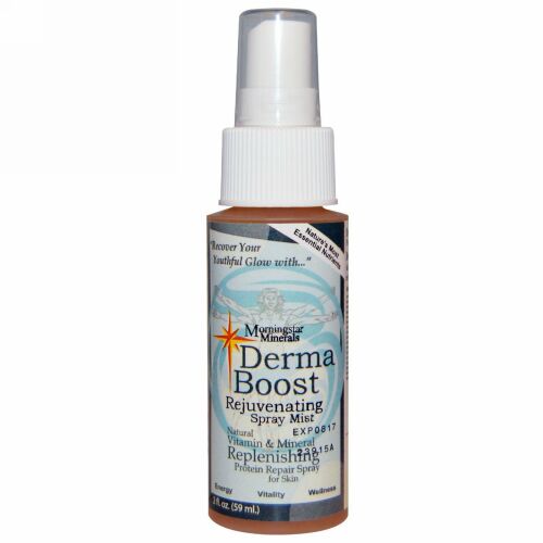 Morningstar Minerals, ダーマブーストレジュブネーティング スプレー ミスト、 2 fl oz (59 ml)