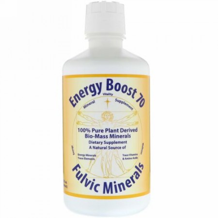 Morningstar Minerals, エナジーブースト70, フルボミネラル, 32液量オンス（946 ml）
